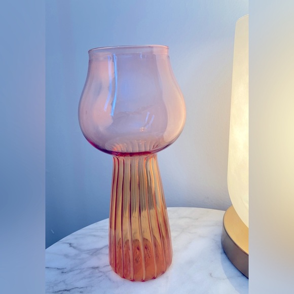 Terrain Color Pop Glass Votive in Warm Amber & Pink🕯️ - Picture 1 of 7